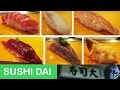 Sushi in Tokyo at Sushi Dai 寿司大 | TOKYO JAPAN VLOG