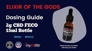 New! 2 Gram Elixir of the Gods CBD FECO aka Rick Simpson Oil Tincture