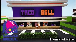 Minecraft Tutorial #3: How To Make A Taco Bell (Fast Food Restaurant)