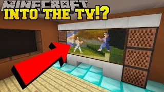 Minecraft: GOING INTO THE TV?!? - Hidden Buttons 7 - Custom Map