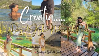 CROATIA | DAY 2 | VISITING KRKA NATIONAL PARK | EVENING AT SKRADIN BEACH | SPLIT OLD TOWN | #vlog