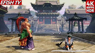 Kibagami Genjuro vs Iroha (Hardest AI) - Samurai Shodown | 4K 60FPS