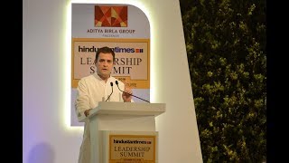 Congress President Rahul Gandhi’s keynote address at the 16th Hindustan Times Leadership Summit