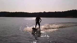 My brother jetsurfing on Lake Lanier, Georgia, USA