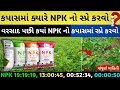 કપાસમાં ક્યારે કયાં NPK નો છંટકાવ કરવો ? | કપાસમાં ખાતર | કપાસની ખેતી #કપાસનીખેતી #cotton