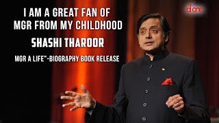 I am a great fan of MGR from my childhood :Shashi Tharoor|\