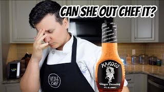 MAKOTO'S GINGER DRESSING- CAN SHE OUT CHEF IT?!