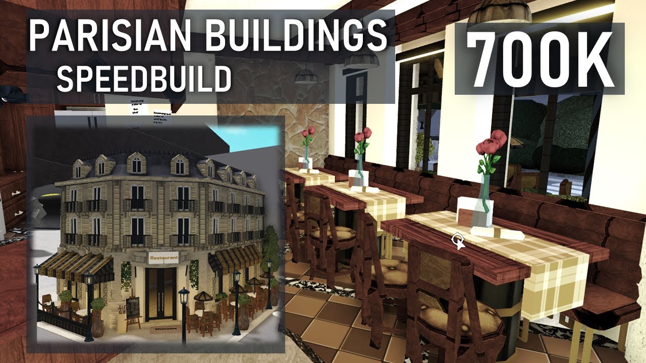 Parisian Buildings - Bloxburg Paris - Bloxburg Speedbuilds [Roblox ...