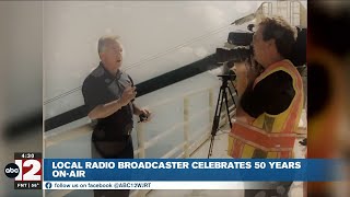 Local radio broadcaster celebrates 50 years as a radio announcer