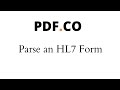 How to Parse an HL7 Form using PDF.co Document Parser