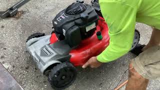 2017 Snapper FWD Lawn Mower with 550EX Series engine for $10. Too Many Broken or Missing Parts.