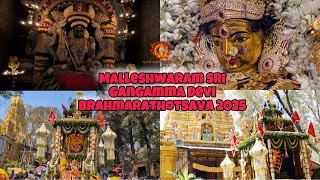 Malleshwaram Sri Gangamma Devi Brahmarathotsava 2025 | #gangamma #malleswaram #karagavideos