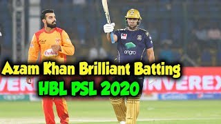 Azam Khan shines with 59 runs | Match 1 | HBL PSL 5 | 2020|MB2