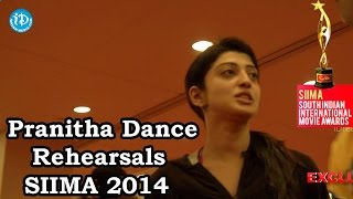 Pranitha Dance Rehearsals@SIIMA 2014, Malaysia