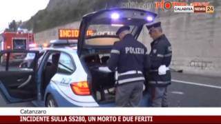 INCIDENTE MORTALE SULLA SS280 ALLE PORTE DI CATANZARO