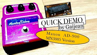 Maxon AD900 Delay Pedal MN3005 Version Quick Demonstration