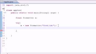 Java Video Tutorial Part 79 | Creating Files