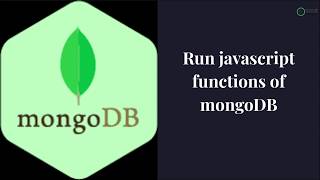 How to run javascript mongo function.