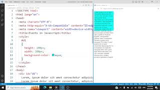 JavaScript Events - Demo