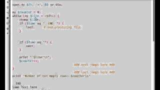 Beginner Perl Maven tutorial: 5.7 - loop controls next last