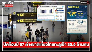 ปิดจ๊อบปี67 ต่างชาติเที่ยวไทยทะลุเป้า 35.5 ล้านคน : รอบวันทันเหตุการณ์ 12.00น./ วันที่ 08 ม.ค.68