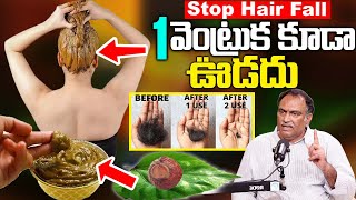 ఒక్క వెంట్రుక కూడా ఊడదు జుట్టు బలంగా అవుతుంది | Stop Hair Fall Telugu | Veeramachaneni Ramakrishna