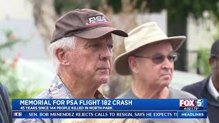 San Diego Remembers PSA Flight 182 Tragedy 45 Years Later