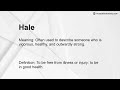 hale meaning