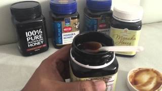 Manuka honey honey mark quality test color taste