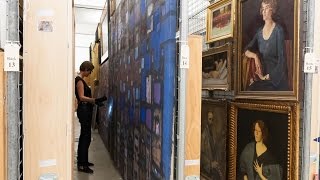 Preparing the Collection: Rehousing an unframed painting