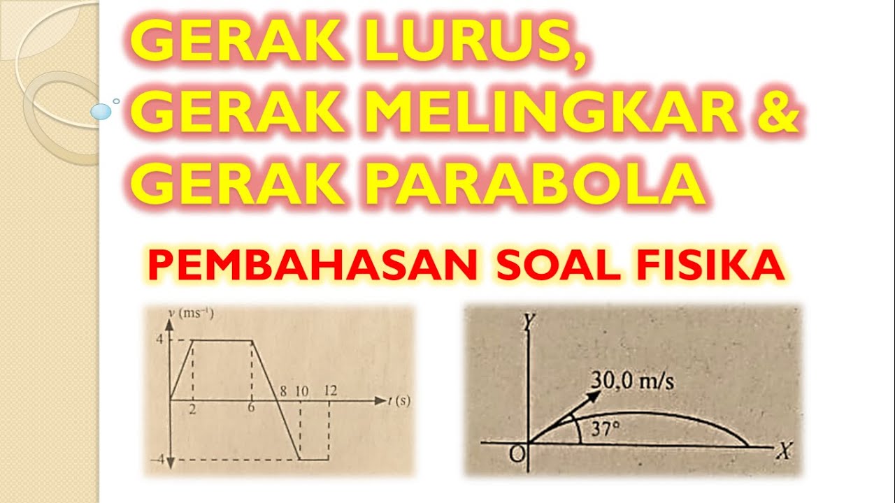 Pembahasan Soal Fisika Materi Gerak Lurus, Gerak Melingkar Dan Gerak ...