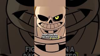 You Can FIGHT Sans In A Pacifist Route In UNDERTALE Red \u0026 Yellow?🤔 #undertale #sans #tobyfox