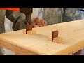 Woodworking Tips  Make A Bench Tightly Without Any Nails.