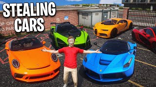 Stealing Cars From Police Impound in GTA RP!