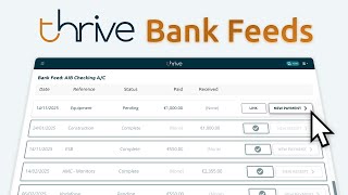 Introducing: Bank Feeds | Thrive Software