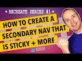 🛠️ Elementor Recreate - Square's Sticky Secondary Menu