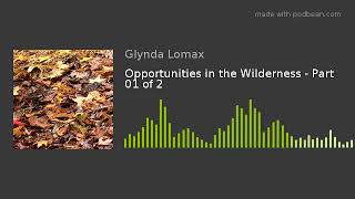 Opportunities in the Wilderness - Part 01 of 2