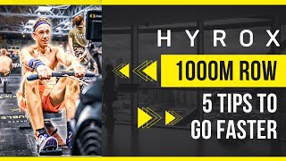 hyrox rowing technique tips to go faster on your next hyrox race // hyrox training techniques