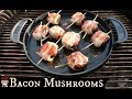 Grilled Bacon Wrapped Stuffed Mushrooms | Weber Griddle Gourmet Barbecue System Grilled Bacon Wrapped Stuffed Mushrooms | Weber Griddle Gourmet Barbecue System