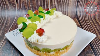 Fruit Cream Cheese Mousse Cake, quite a match for a hot summer day