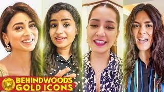 Behindwoods Gold Icons 2023-ൽ തകർപ്പൻ Performance-ന് ഒരുങ്ങി Shriya, Mrunal, Raashii & Sivaangi🤩