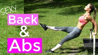 How To Get Sexy Abs & Back | Rebecca Louise