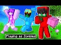 How Cash and Nico Shapeshift to ZOMBIE in Minecraft challenge ZOMBIES