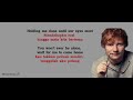 Ed Sheeran- Photograph | Lirik dan Terjemahan