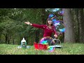 あんり　ス－パ－シャボン玉液の作り方 how to make easy bubble solution for giant bubbles