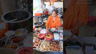 Yen Ta Fo noodles next to the temple are delicious. in Thailand #streetfood #Shorts