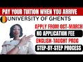 Apply free to study in BELGIUM-   BELGIUM -Bachelors I Masters I Phd-