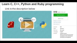 Learn c c++ python and ruby programming languages from scratch
