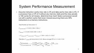 CS147: Lecture 22, Part 1 (Cache Performance Measurement)