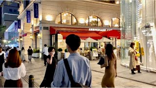 【4K】Tokyo Evening Walk - Omotesando, Luxury Area (Oct.2021)